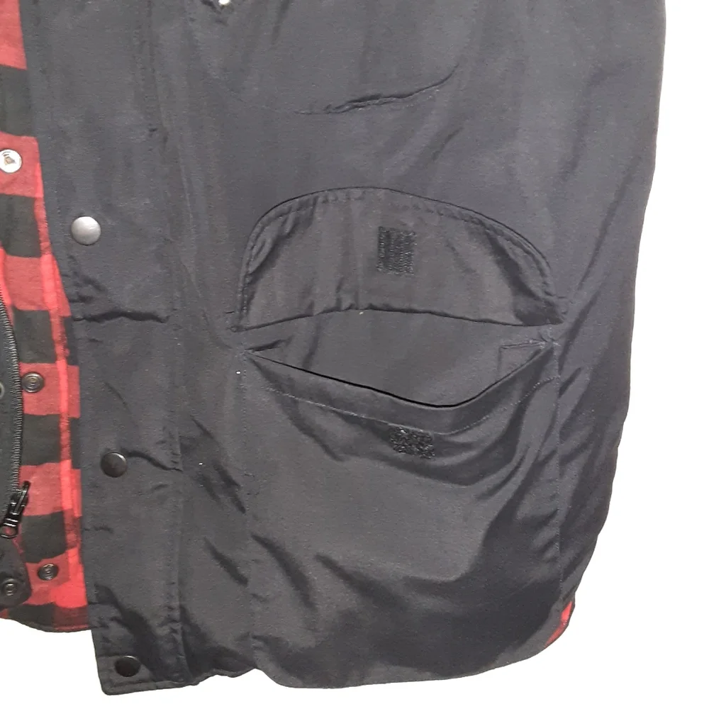 Reversible Quilted Casual Buffalo Check Plaid Men's Vest XL